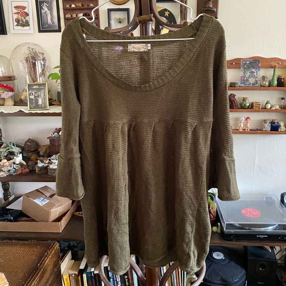 Green American Rags babydoll top